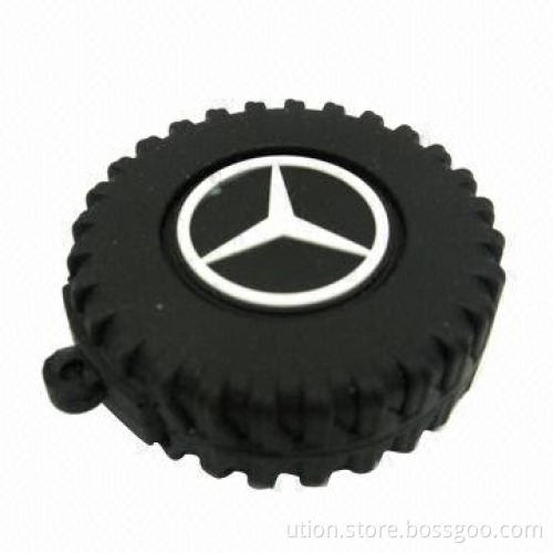 Functional USB Flash Drive for Benz, Support 1 to 32GB Capacity, Rubber Material, Free Logo and Gift